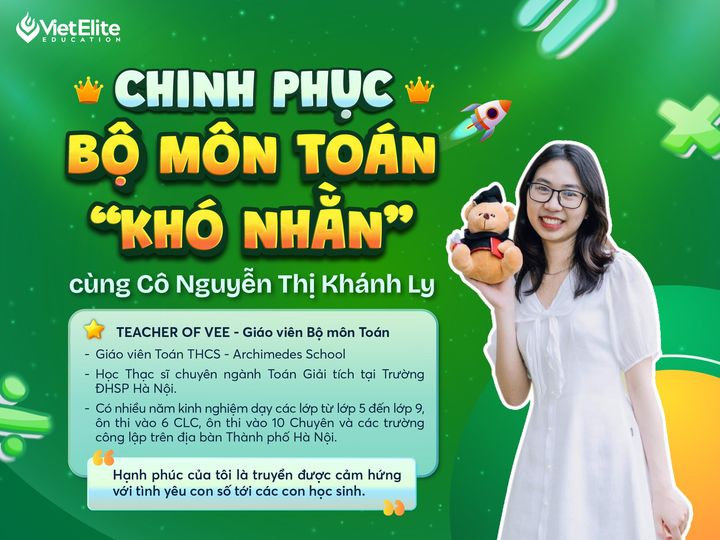 Cô Nguyễn Thị Khánh Ly môn Toán