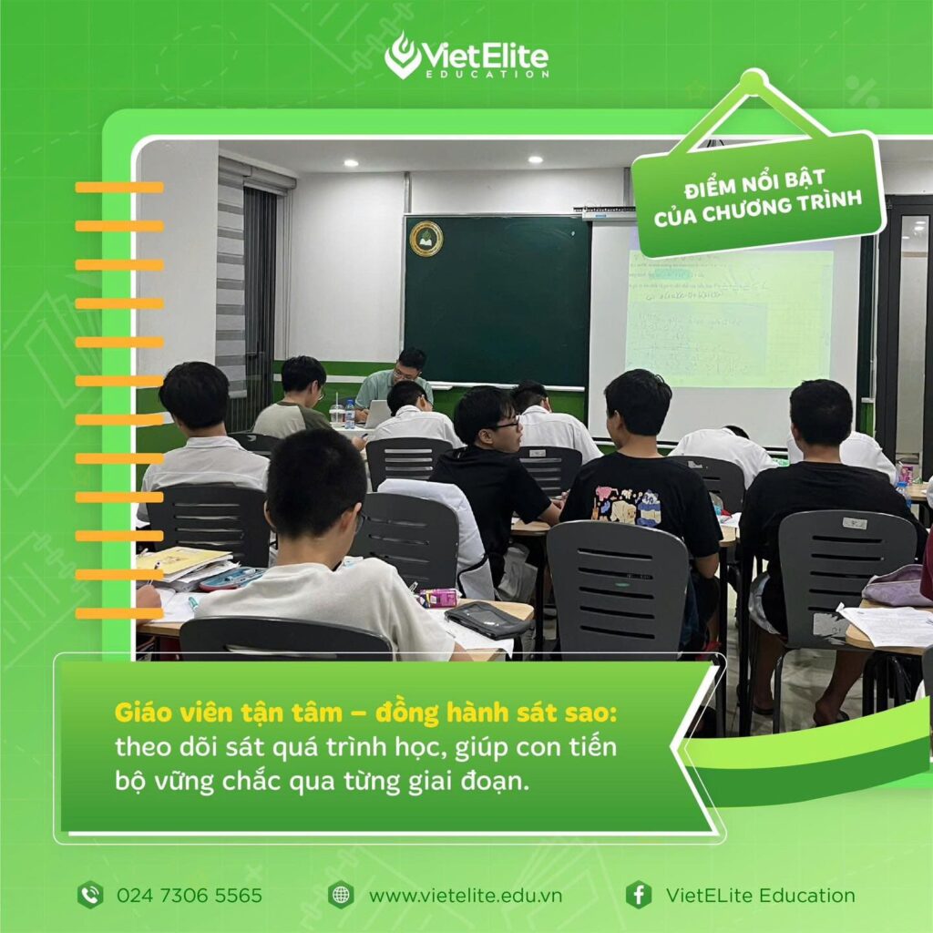 Giáo viên tận tâm – theo dõi từng bước tiến bộ của con