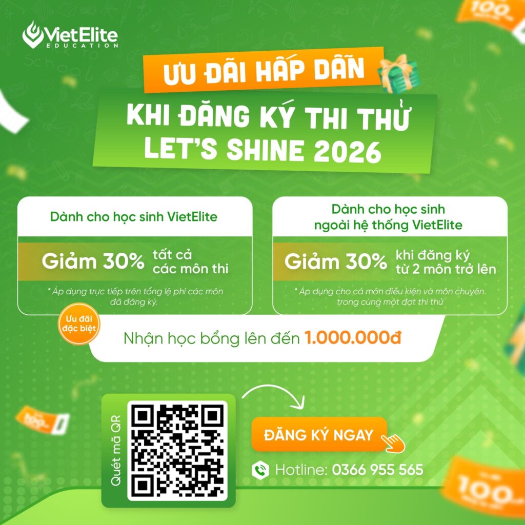 Ưu Đãi Đặc Quyền cho Học Sinh VietElite ​