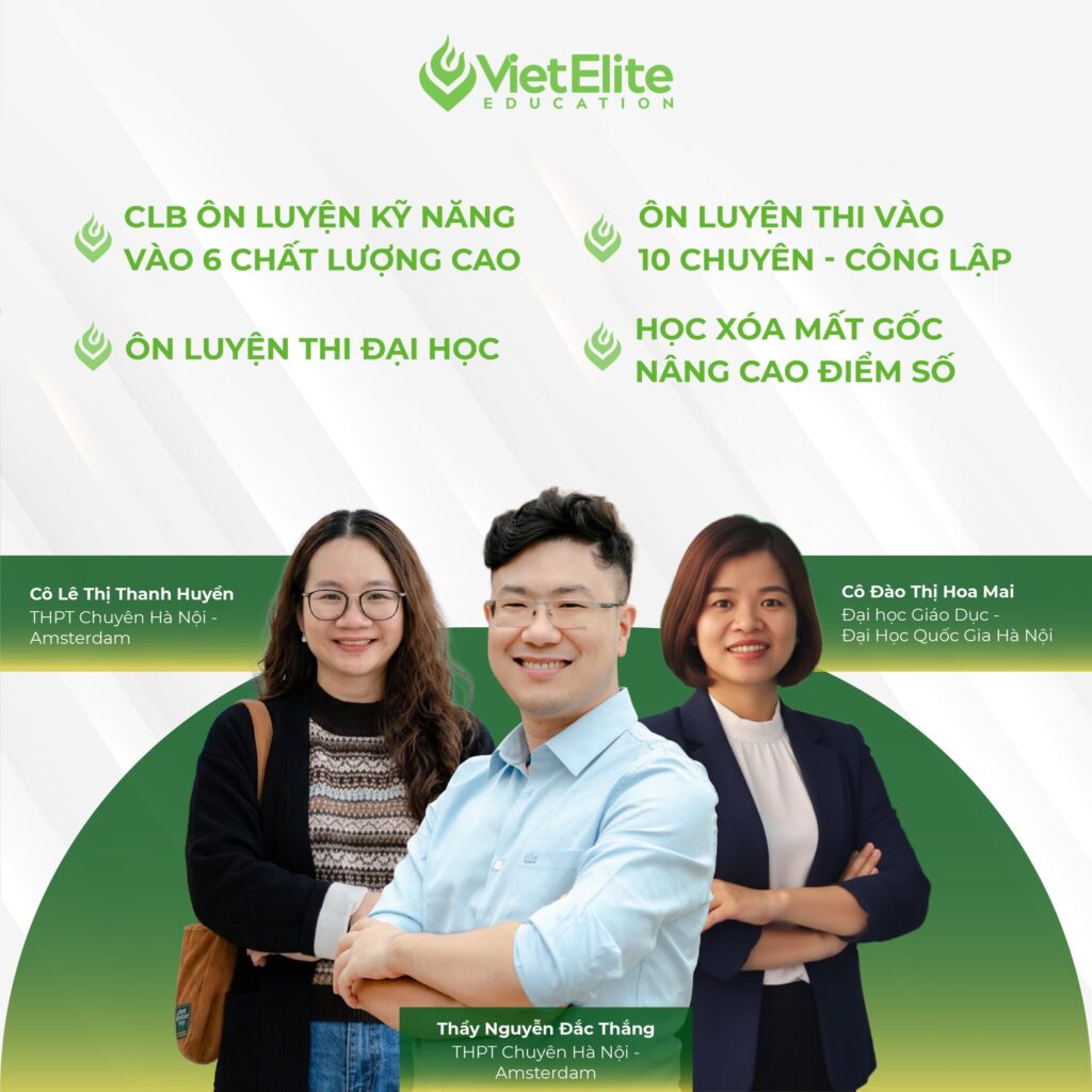 Đội ngũ giáo viên chất lượng VietElite