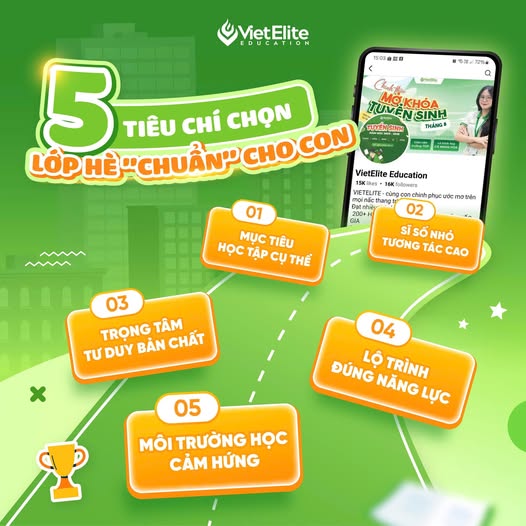5 tiêu chí chọn lớp hè phù hợp cho con