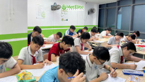 Học sinh test tập trung tại VietElite cơ sở Đỗ Quang