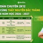 Lịch học Toán chuyên lớp 9 cùng thầy Nguyễn Đắc Thắng VietElite