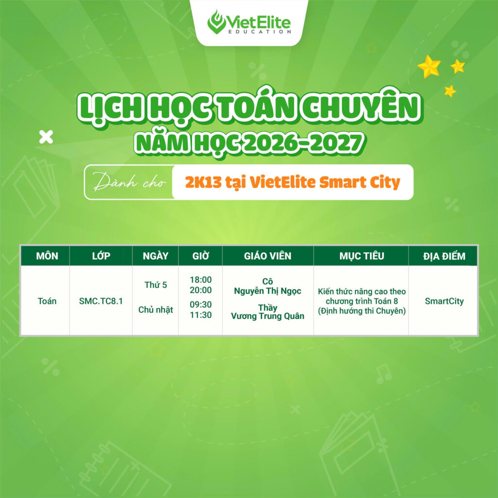 Toán chuyên cơ sở Smart City