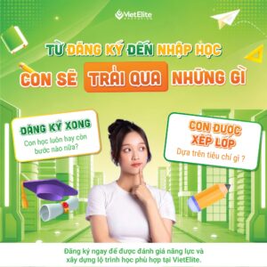 Từ đăng ký đến nhập học tại VietElite: Con sẽ trải qua những gì?