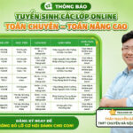 Tuyển sinh lớp Online Toán Chuyên học cùng giáo viên Amsterdam