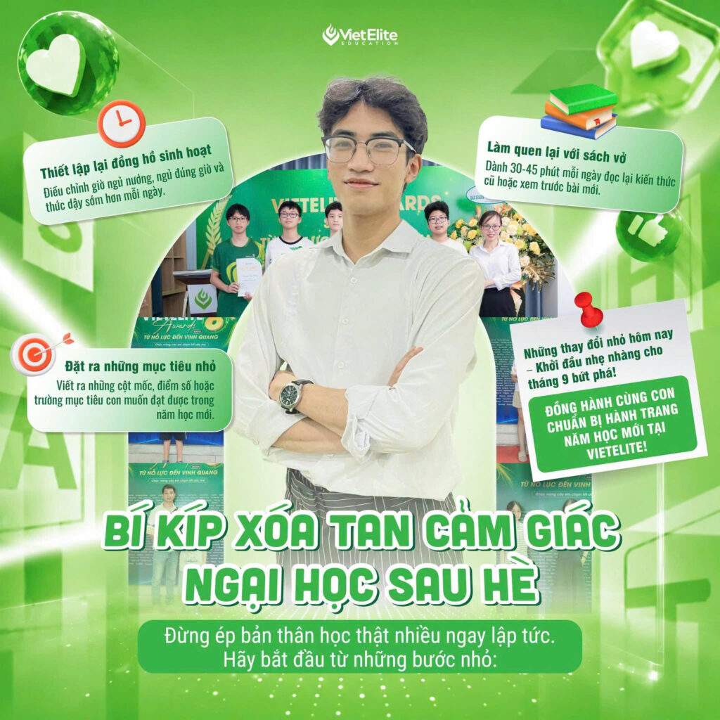 Những thay đổi nhỏ giúp xóa tan cảm giác ngại học sau hè